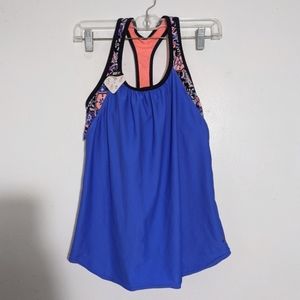 NWT ZeroXposur Women's Racerback Tankini active bra top, Yoga Swim Gym , size 6